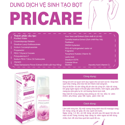 DUNG DỊCH VỆ SINH PHỤ NỮ PRICARE